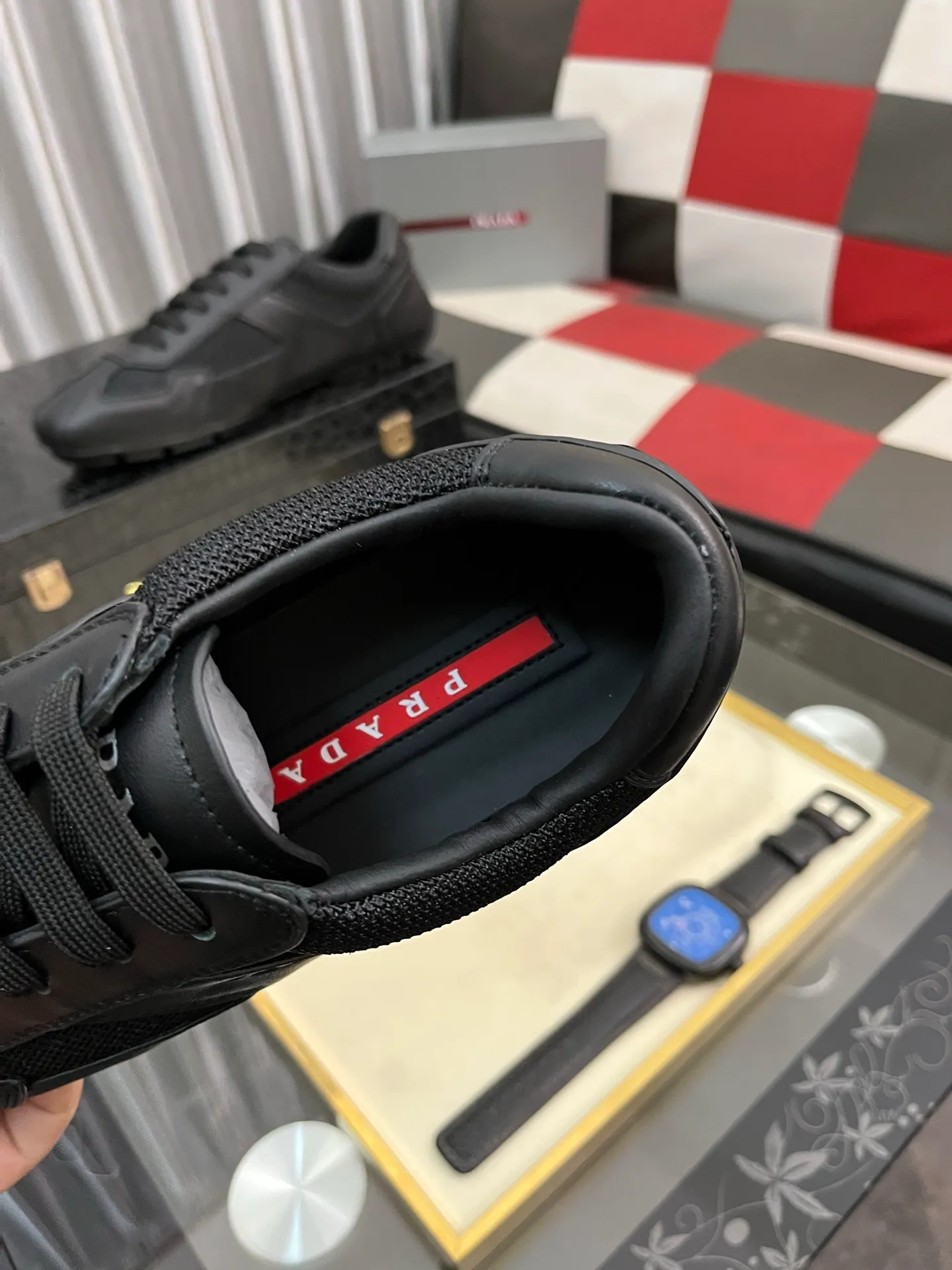 Men's men's shoes 💰458⌚️⌚️prada: new spring and summer casual shoes, sports sneakers, fabric: imported cowhide, lining: original lining, sole: original sole, size: 38-444️⃣colors available